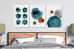 Tablou canvas 3 piese minimalist art-color